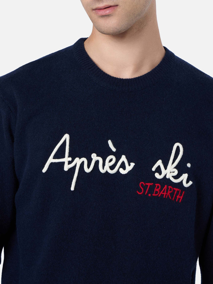 Crewneck sweater Heron with St. Barth embroidery