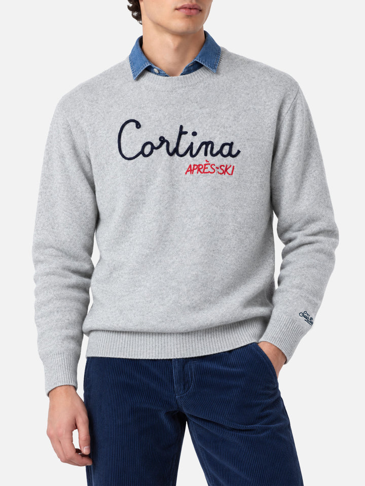 Pull ras-du-cou Heron avec broderie Cortina 