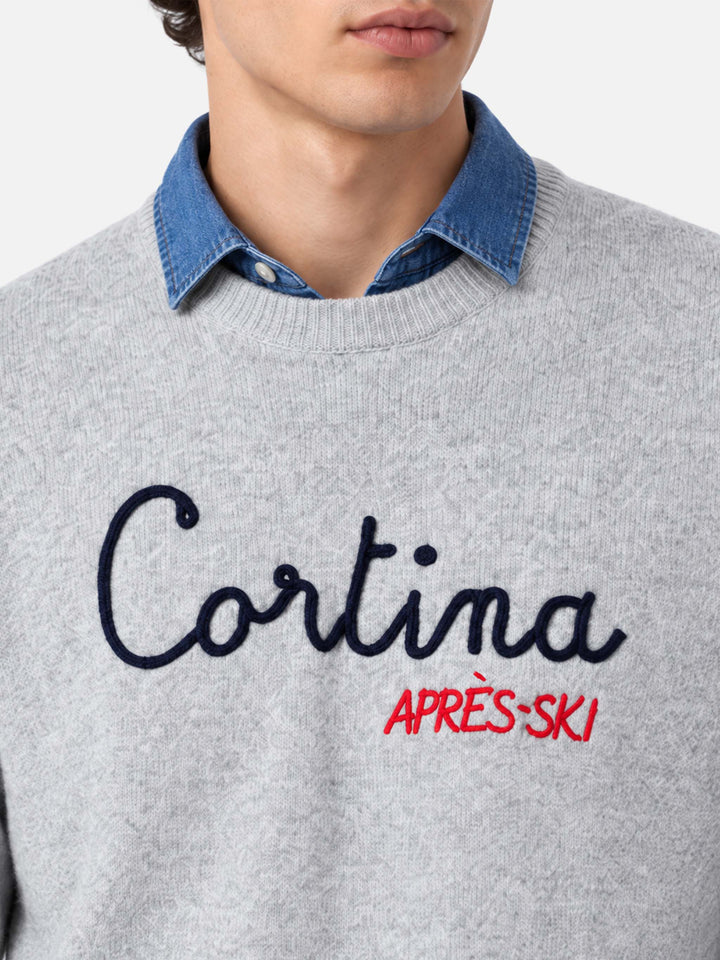 Pull ras-du-cou Heron avec broderie Cortina 