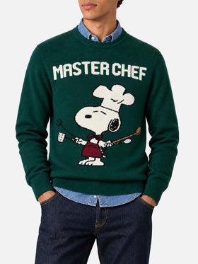 Rundhalspullover Heron mit Snoopy-Master-Chef-Jacquard | SNOOPY PEANUTS SPECIAL EDITION 