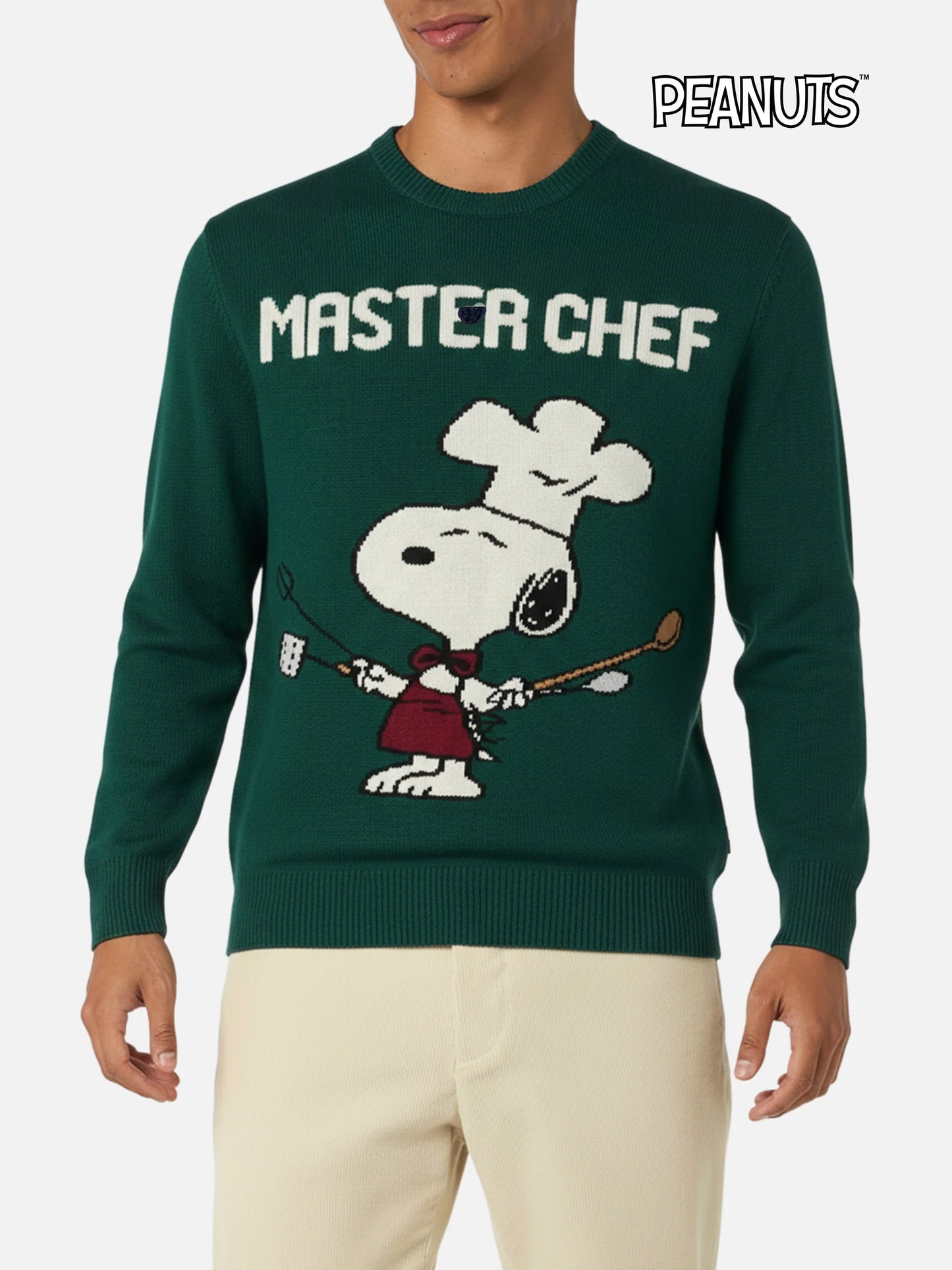 Maglione girocollo Heron con Snoopy chef jacquard | SNOOPY PEANUTS SPECIAL EDITION