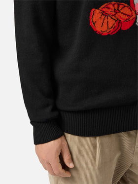 Maglione in misto cashmere Heron con ricamo St. Barth Negroni