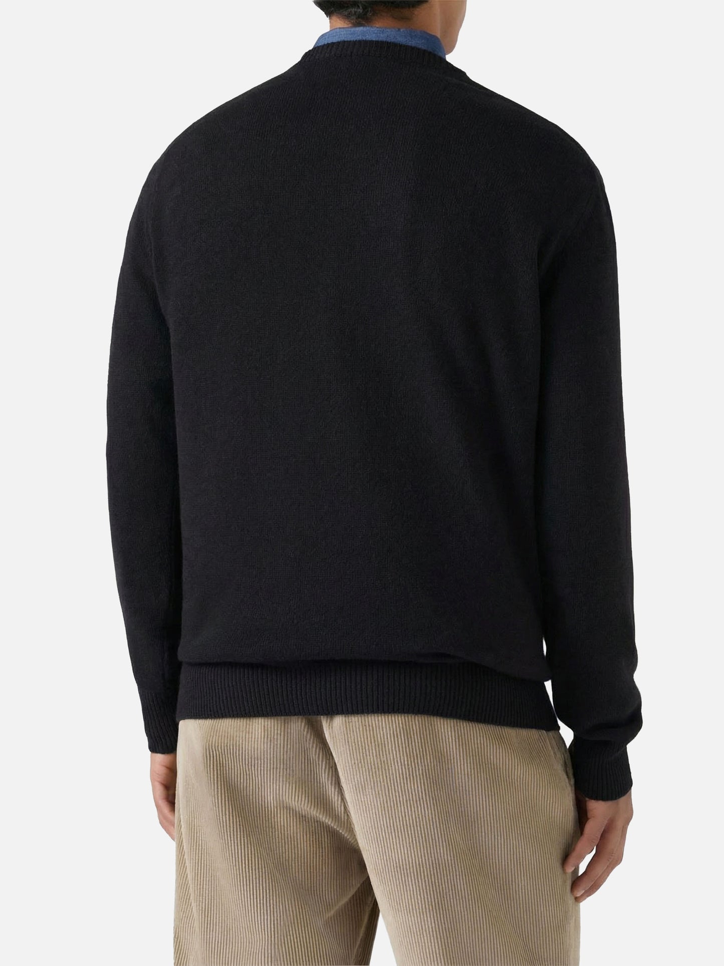 Girocollo Heron nero con jacquard Tequila addicted