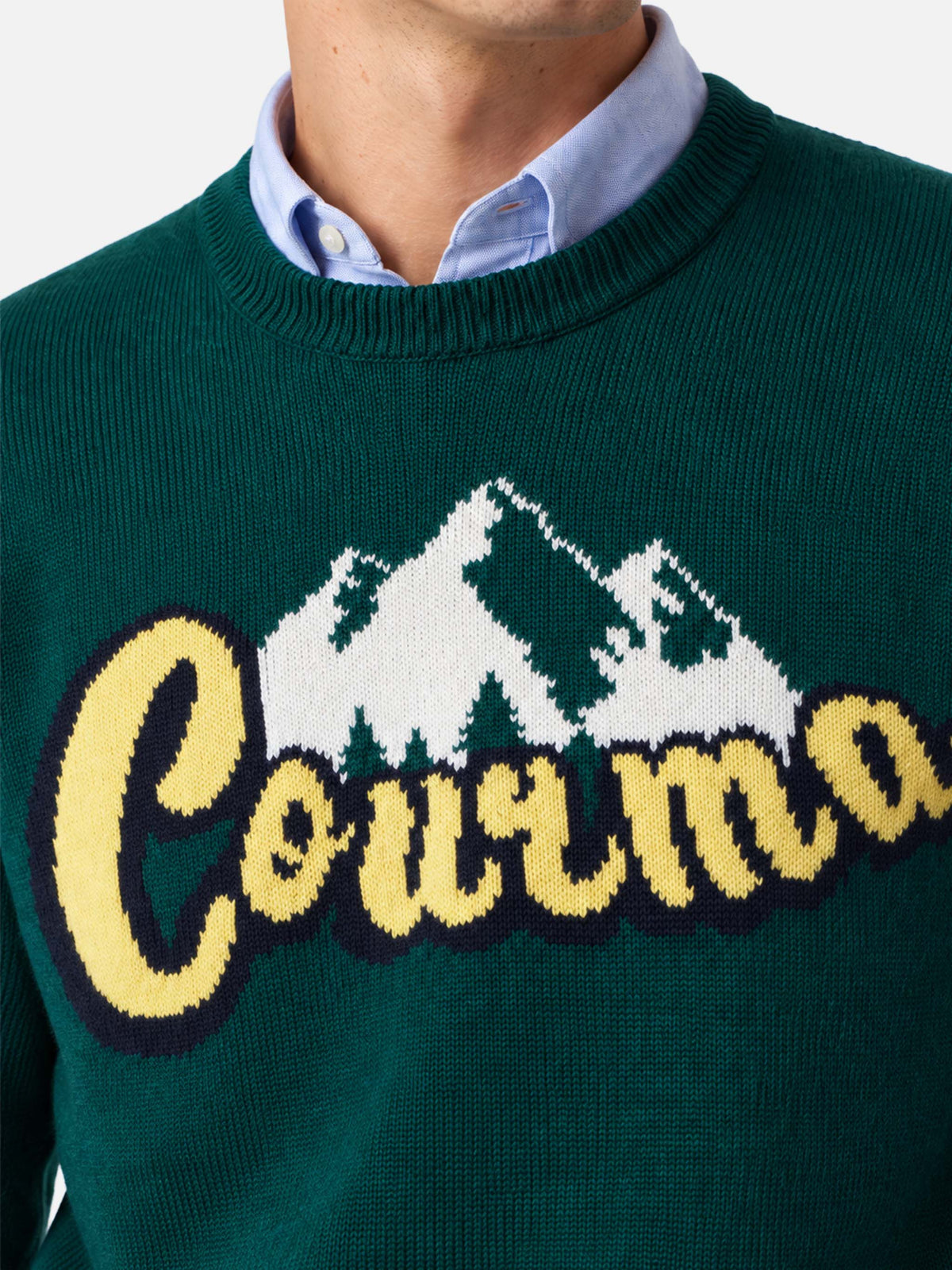Pull Courma montagnes vert Heron 