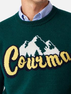 Pull Courma montagnes vert Heron 