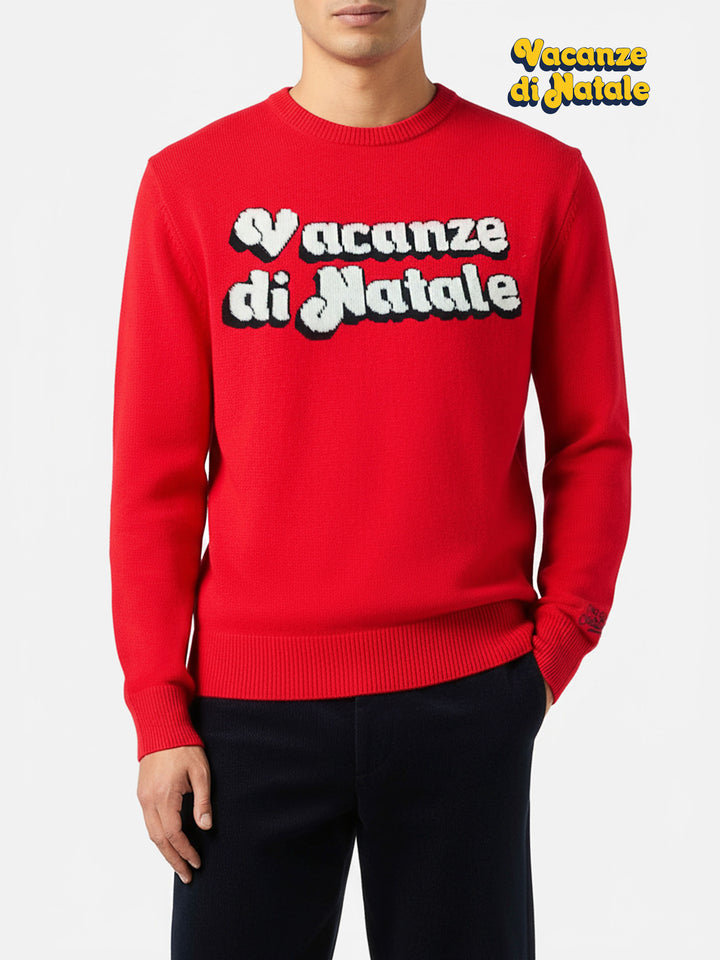 Herrenpullover Heron mit Vacanze di Natale-Jacquard | VACANZE DI NATALE SONDERAUSGABE
