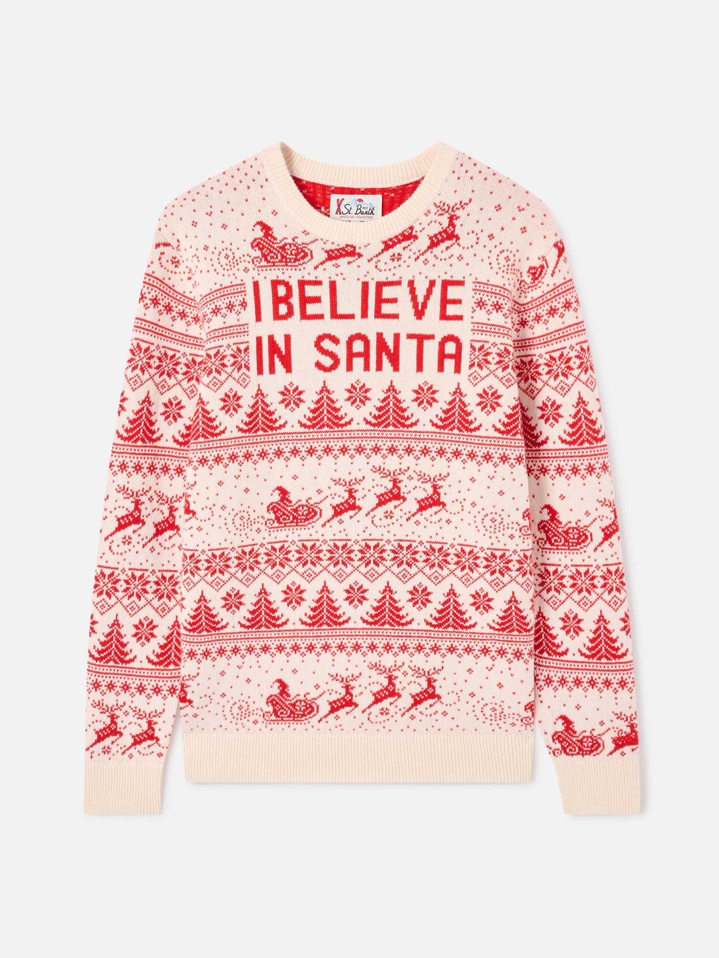 Maglia Heron P con lettering I believe in Santa