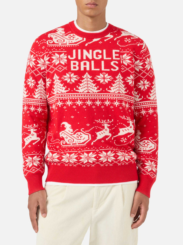 Fair-Isle-Pullover Heron mit Jingle Balls-Jacquard 