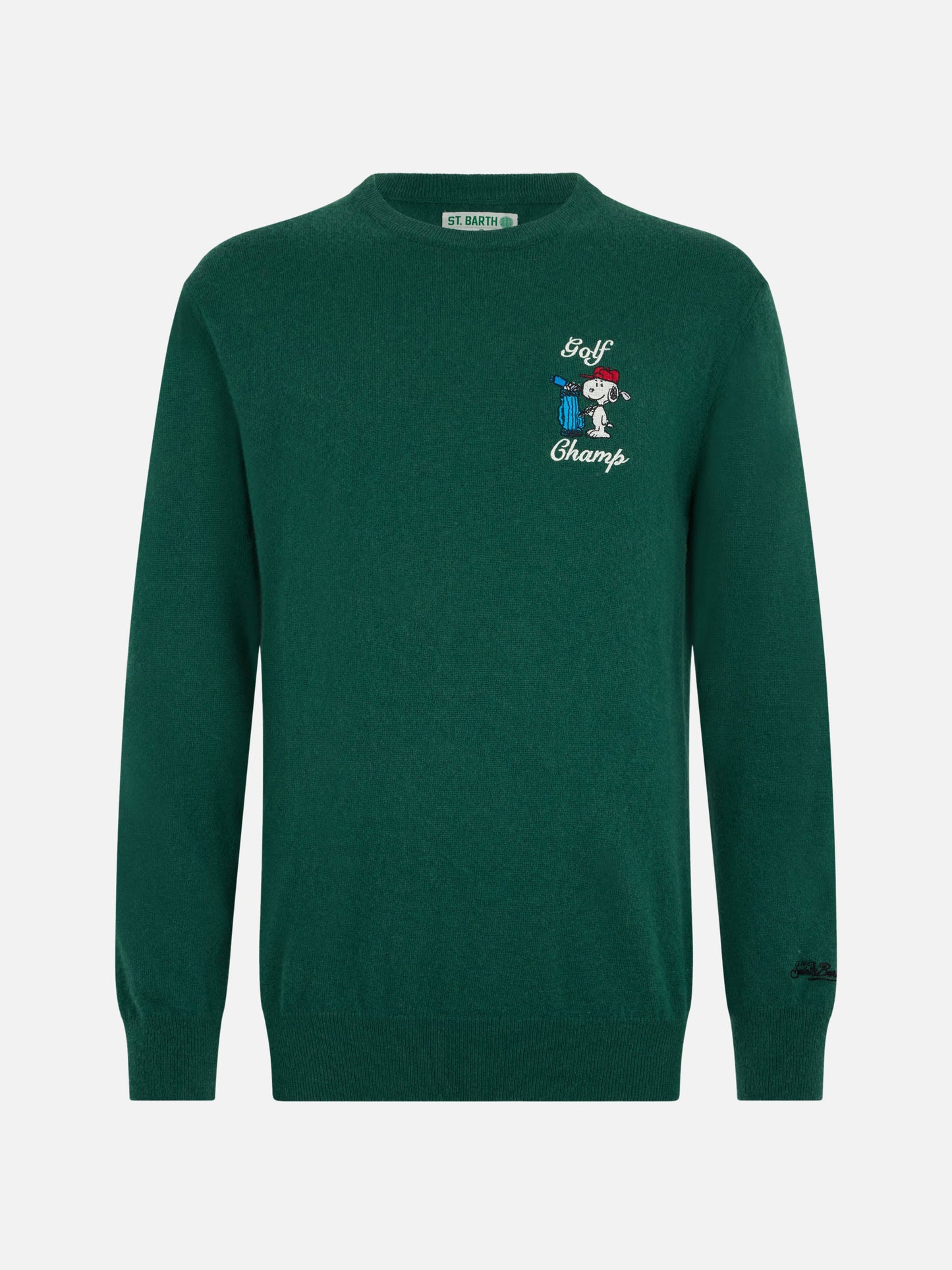 Crewneck sweater Heron with Snoopy golf champ embroidery | SNOOPY PEANUTS SPECIAL EDITION