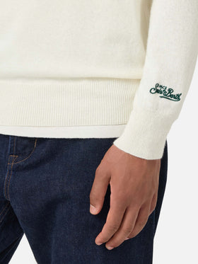 Pull ras-du-cou Heron avec broderie Snoopy tennis champ | SNOOPY PEANUTS SPECIAL EDITION 