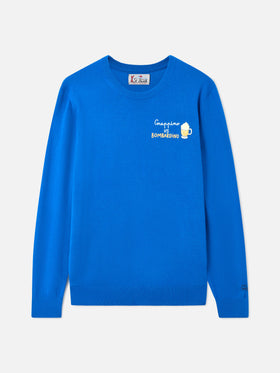Crewneck-Pullover Heron mit Grappino vs Bombardino-Stickerei 