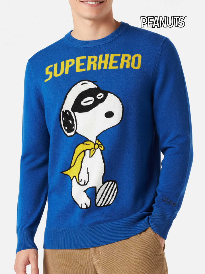 Maglione girocollo con jacquard Snoopy Superhero | SNOOPY - EDIZIONE SPECIALE PEANUTS™