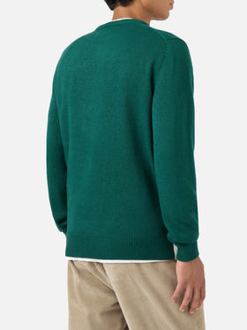 Maglione girocollo Heron con jacquard cartolina Courchevel