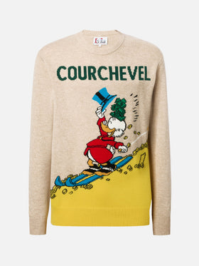 Maglione Heron beige con jacquard Zio Paperone Courchevel | DISNEY SPECIAL EDITION