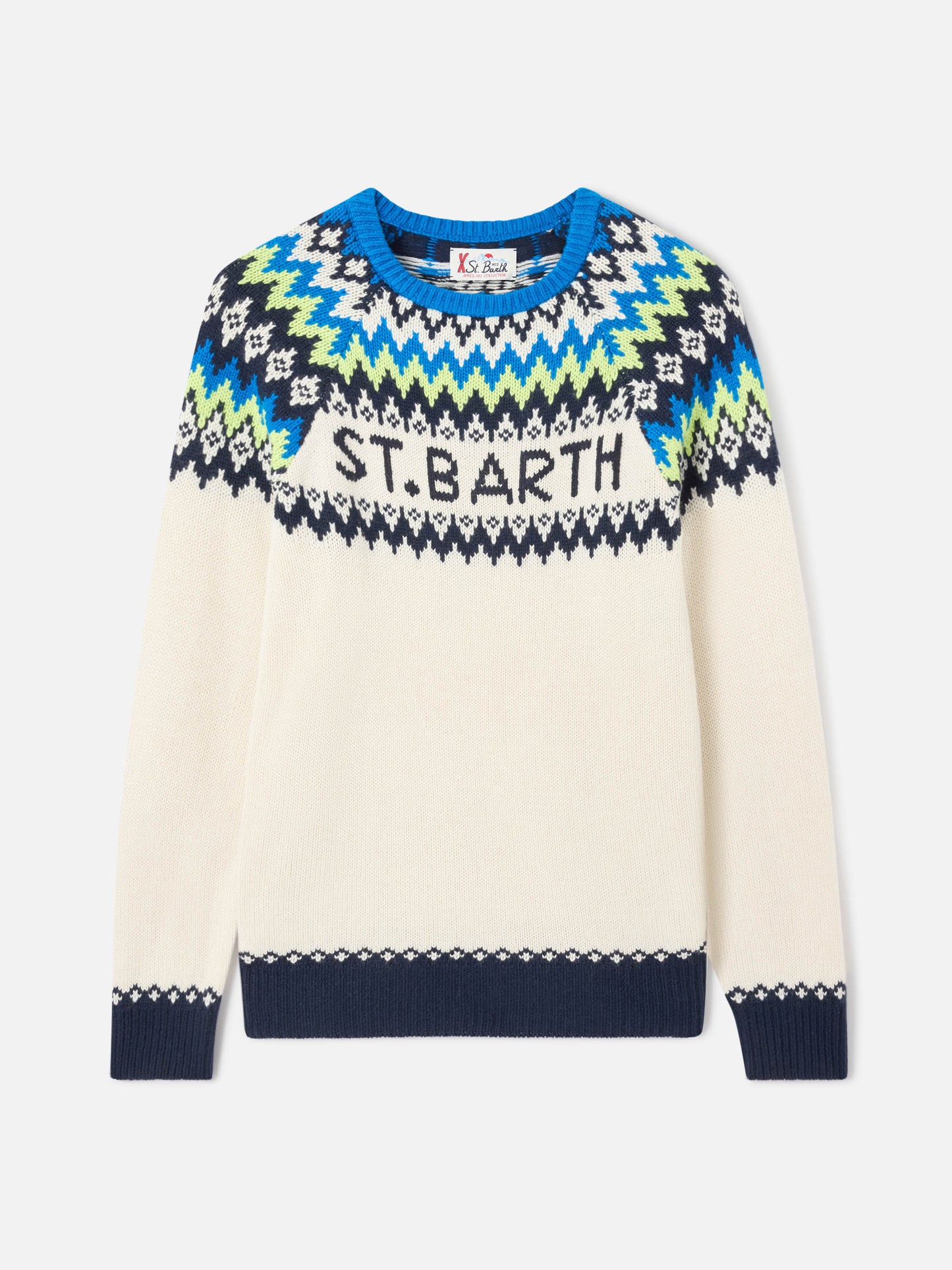Rundhalspullover Heron mit Fair-Isle-Jacquard 