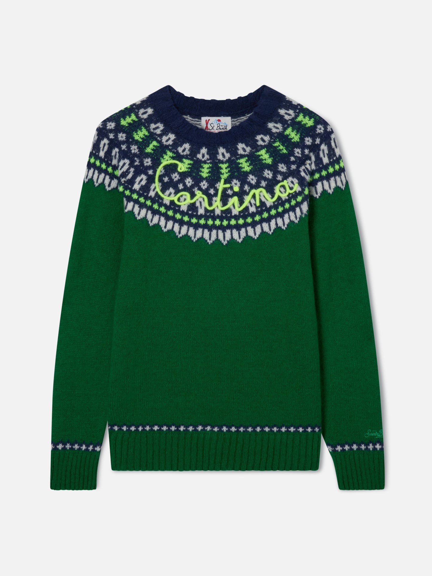Suéter de cuello redondo Heron con jacquard fair-isle 