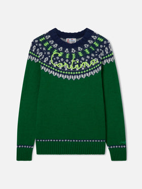 Suéter de cuello redondo Heron con jacquard fair-isle 