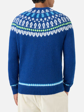 Rundhalspullover Heron mit Fair-Isle-Jacquard 