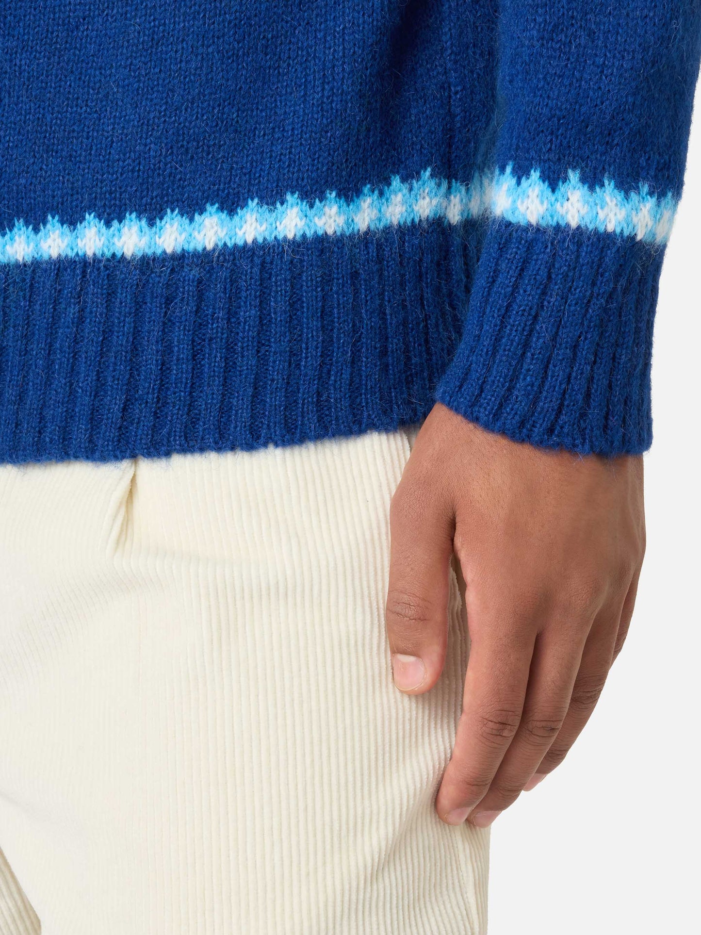 Rundhalspullover Heron mit Fair-Isle-Jacquard 