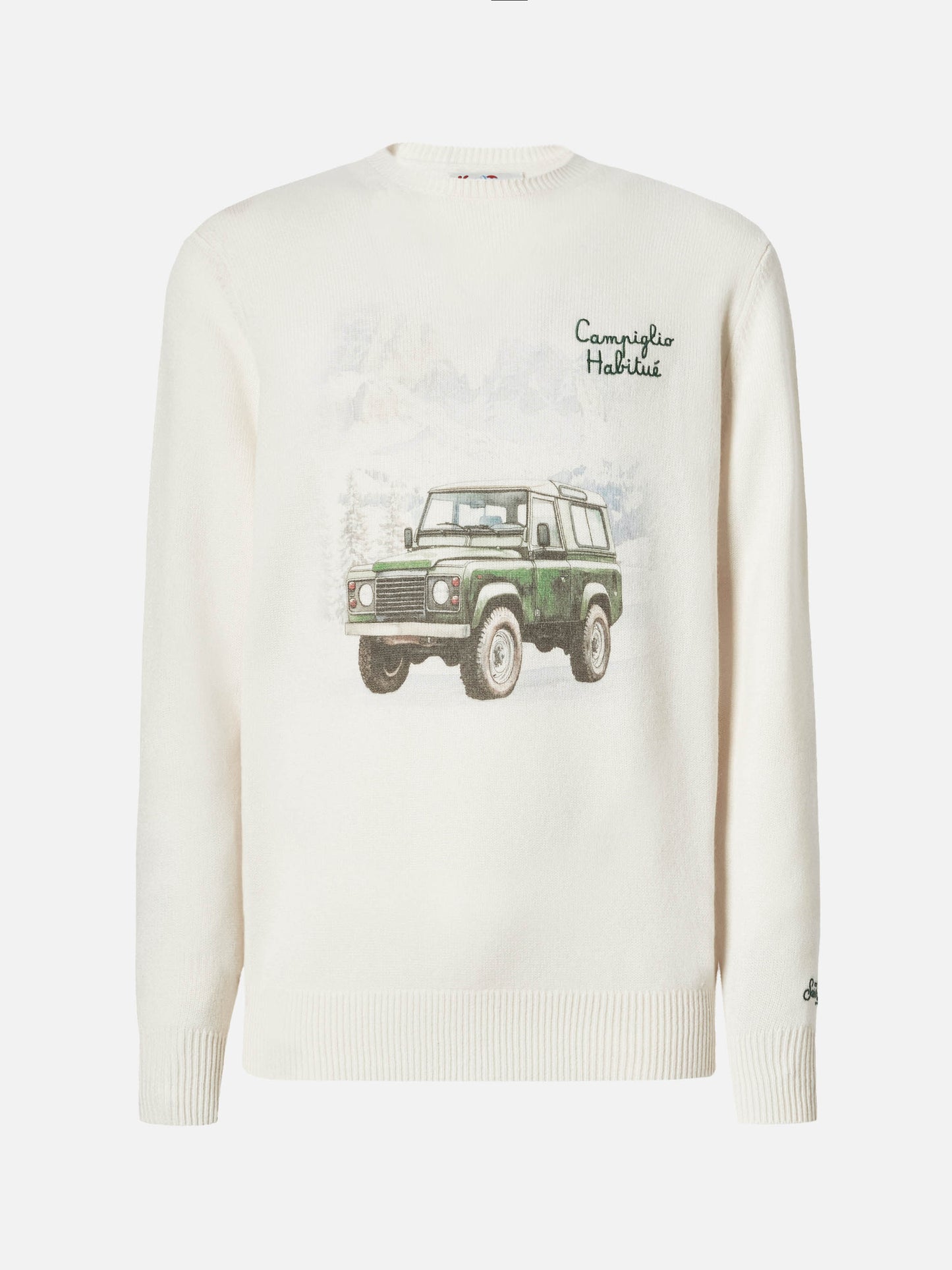 Maglione Heron Print con stampa Campiglio Road