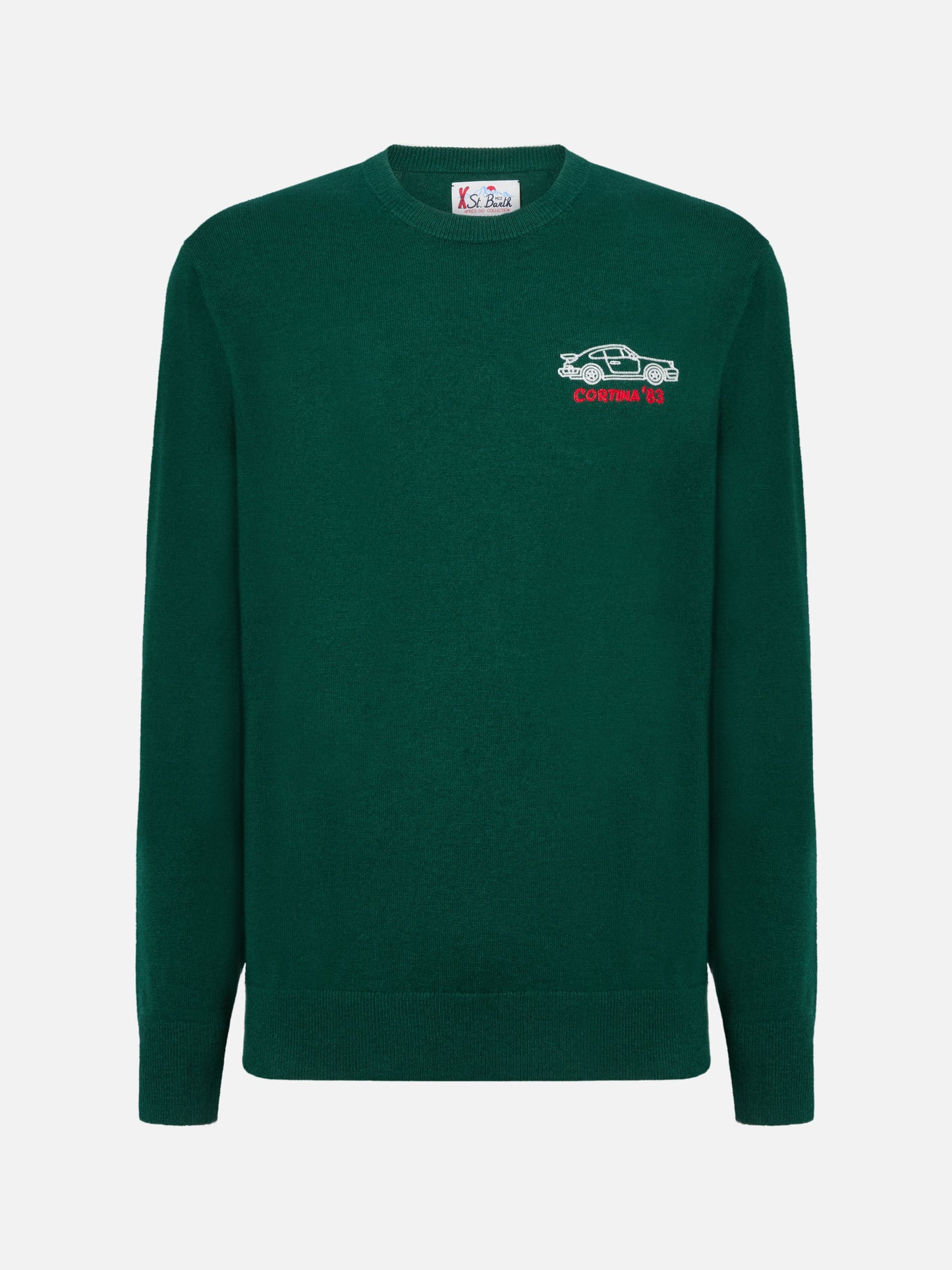 Maglione a girocollo Heron Light ricamo Cortina '83