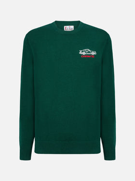 Maglione a girocollo Heron Light ricamo Cortina '83