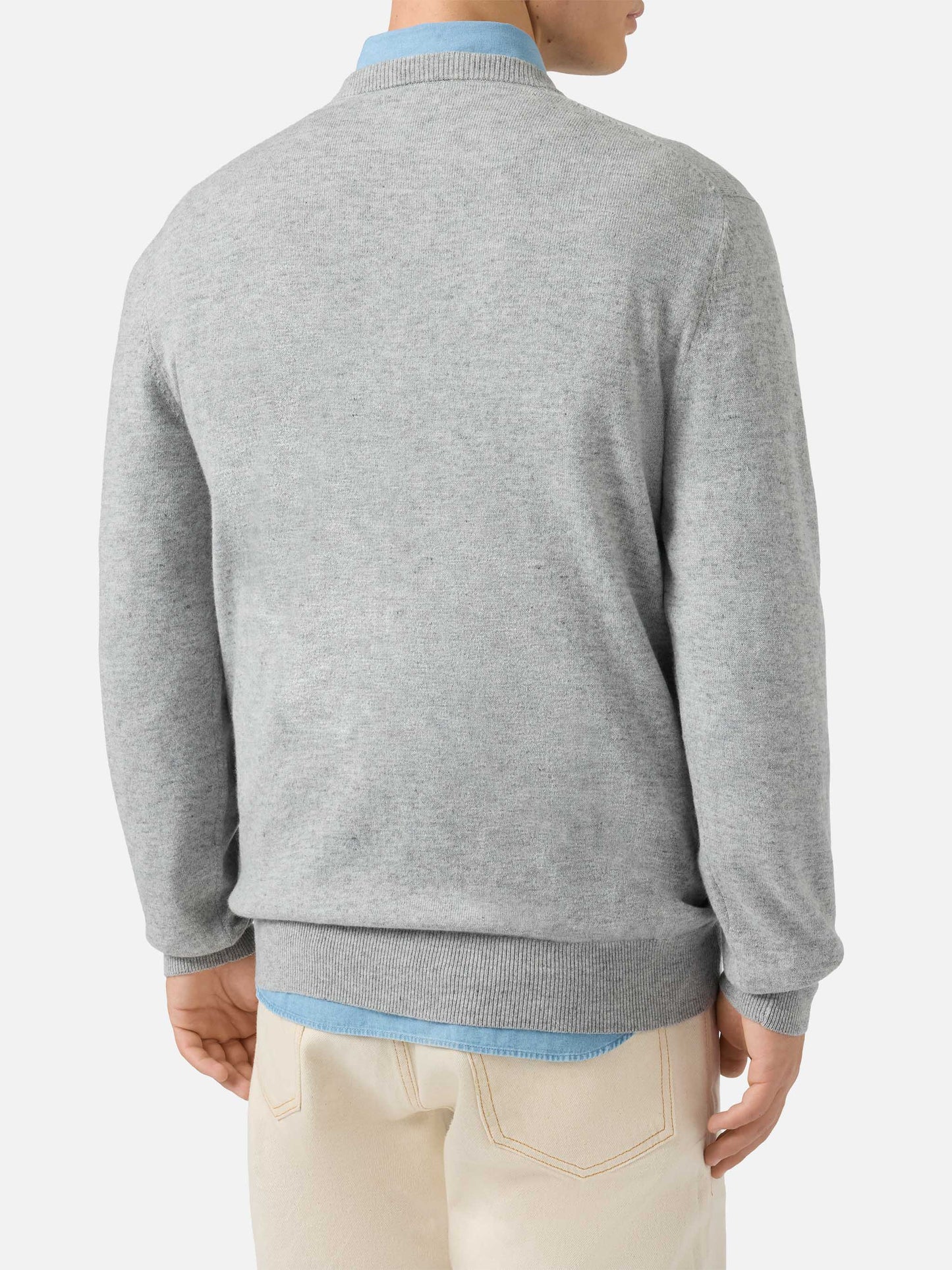 Maglione a girocollo Heron Light con ricamo Life is too short for sport