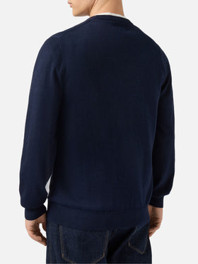 Rundhalspullover Heron Light mit Starducks-Stickerei