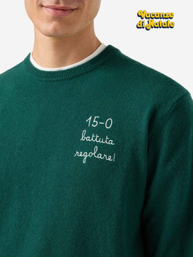 Maglione a girocollo Heron Light con ricamo 15/0 battuta regolare! | VACANZE DI NATALE SPECIAL EDITION