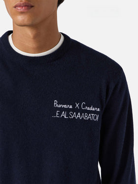 Maglione a girocollo Heron Light con ricamo Provare per credere! | YUPPIES SPECIAL EDITION