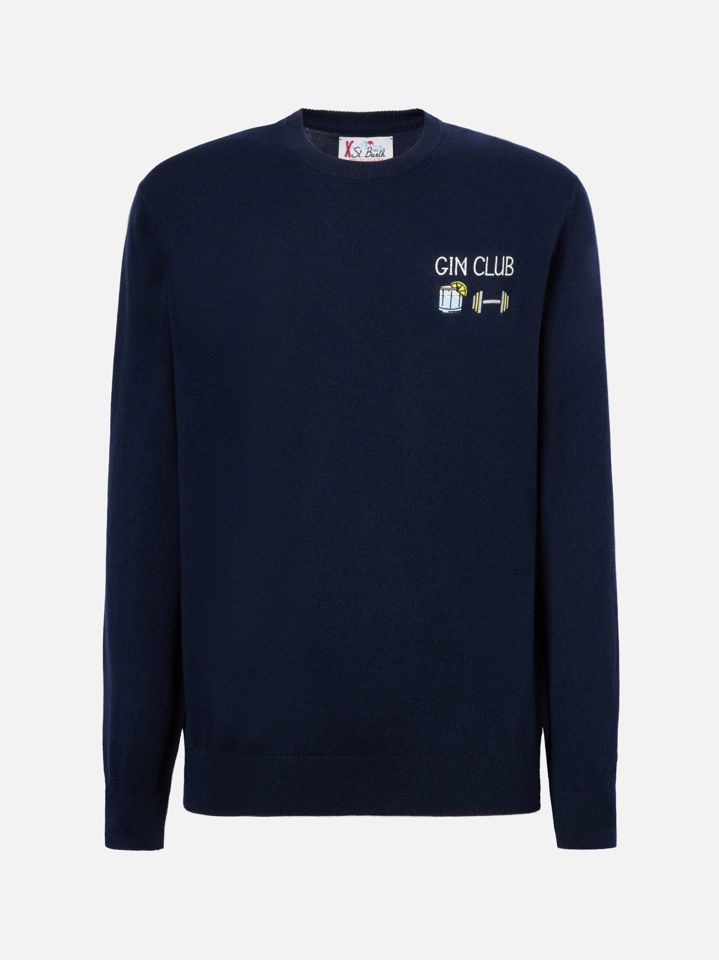 Maglione a girocollo Heron Light con ricamo Gin Club