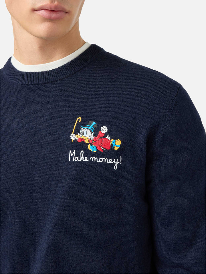 Maglione a girocollo Heron Light con ricamo zio Paperone |DISNEY SPECIAL EDITION