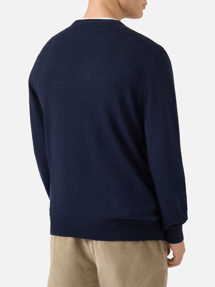 Rundhalspullover „Heron Light“ mit Onkel-Dagobert-Stickerei | DISNEY SONDEREDITION