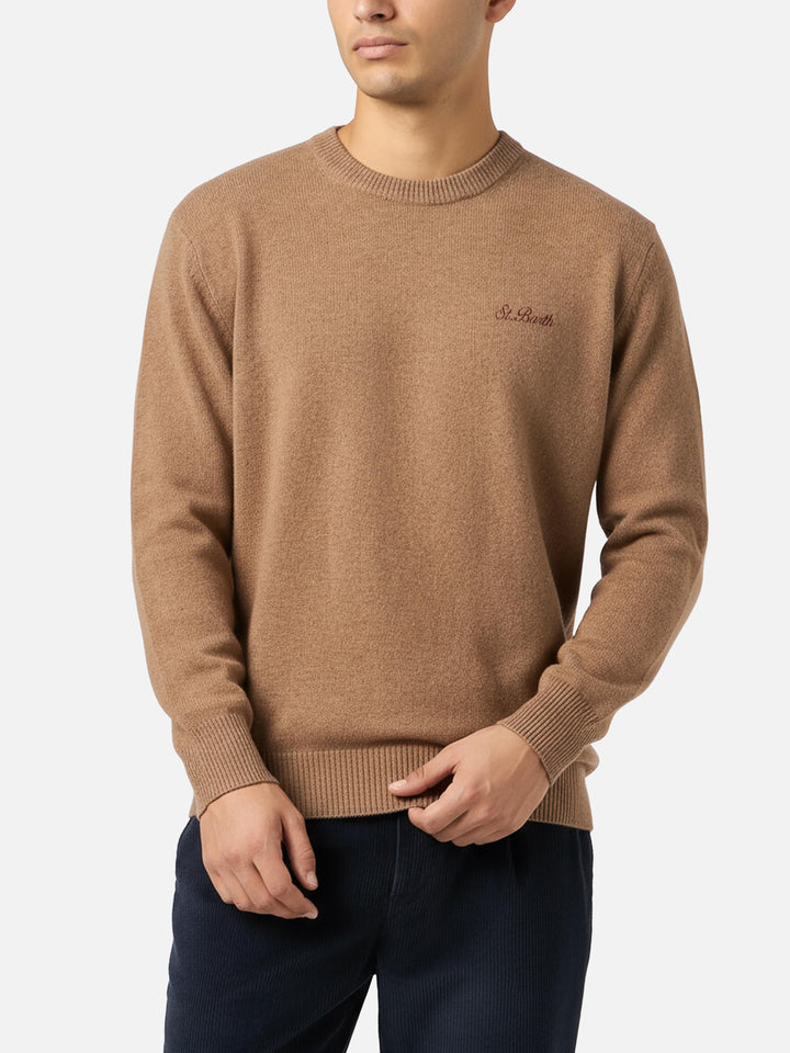 Camel Sweater Regent in lambswool