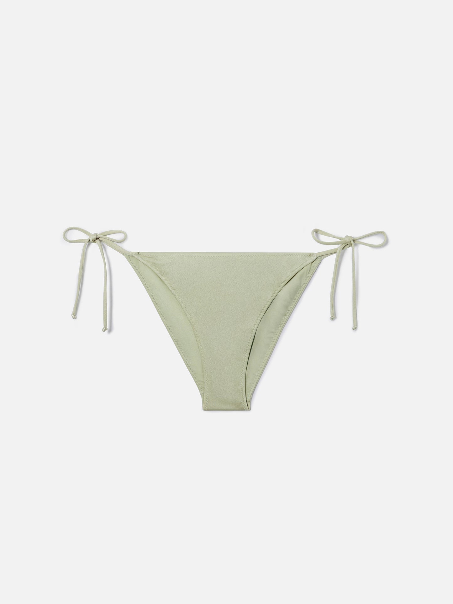 Slip mare Virgo classico in tessuto glossy finish verde menta