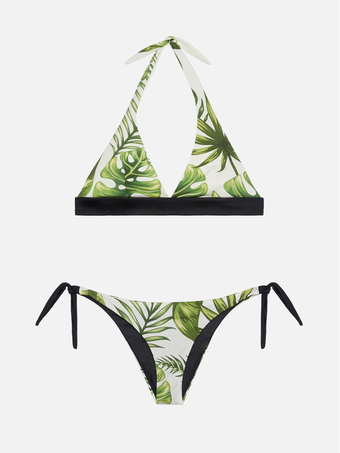 Triangle bikini Joanne Ines with tropical print