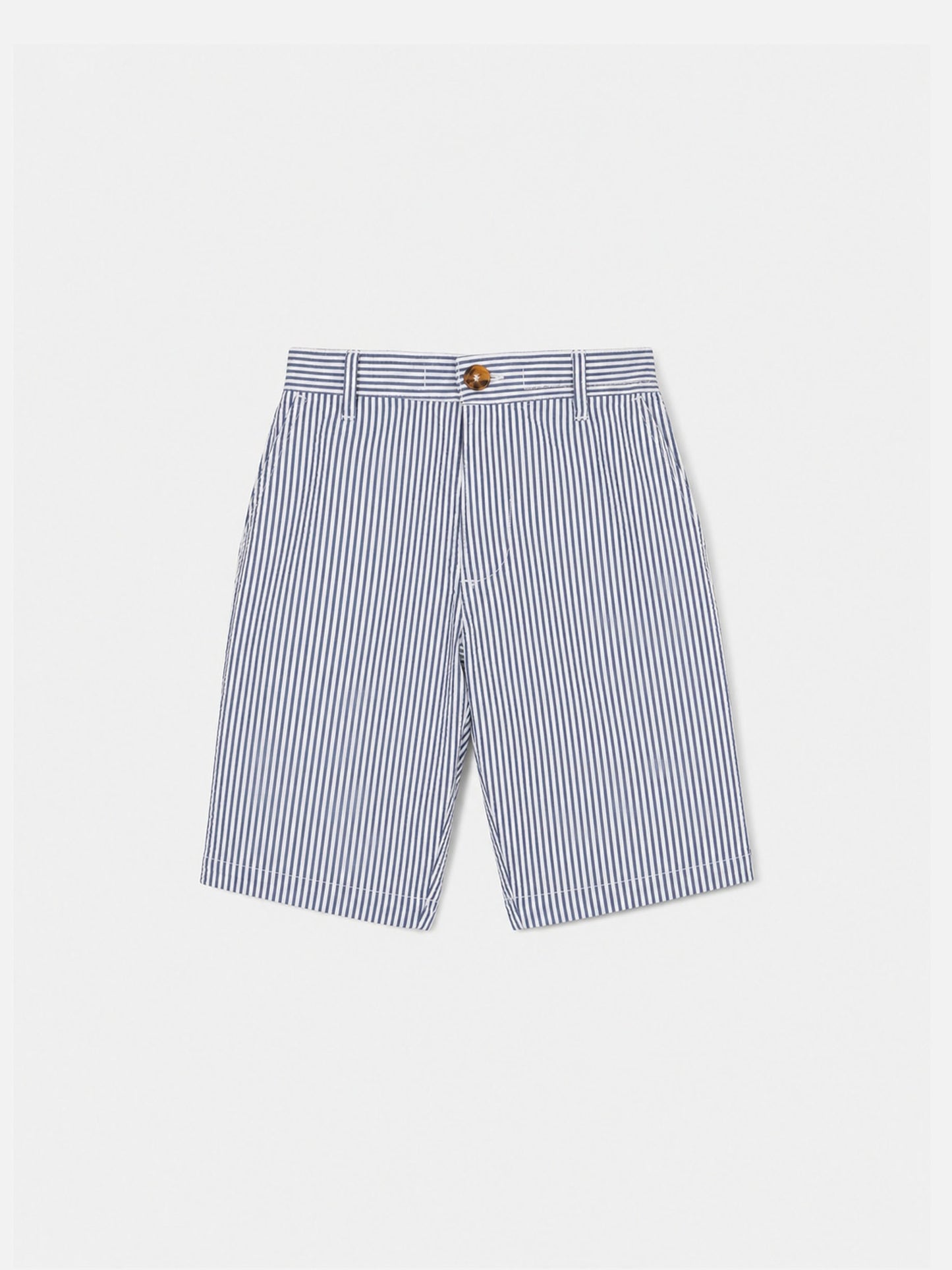 Boy seersucker bermuda shorts Ischia Jr