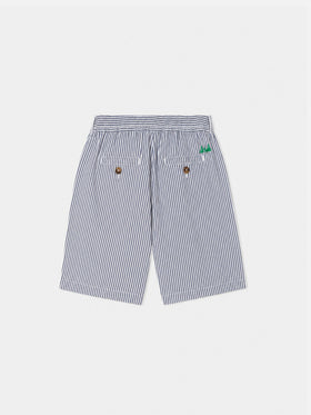 Boy seersucker bermuda shorts Ischia Jr