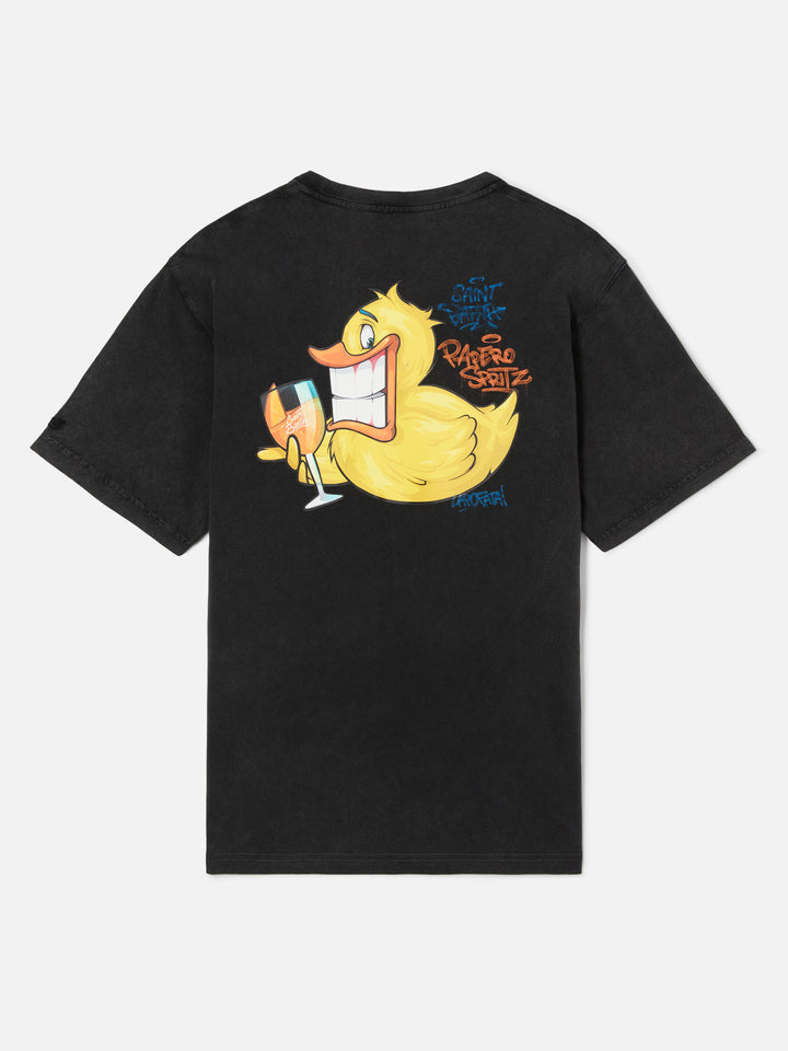 Herren Vintage-Baumwoll-T-Shirt Jack mit Ducky Cryptopuppets-Aufdruck | CRYPTOPUPPET-SONDERAUSGABE