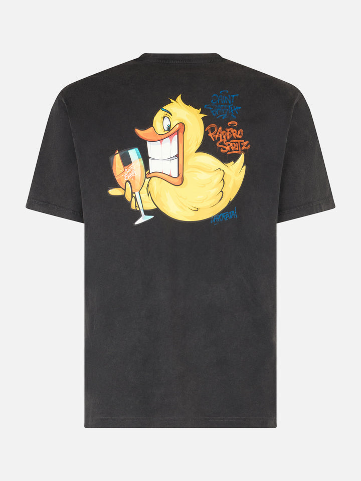 Man vintage cotton t-shirt Jack with Ducky Cryptopuppets print | CRYPTOPUPPETS SPECIAL EDITION - MC2 Saint Barth