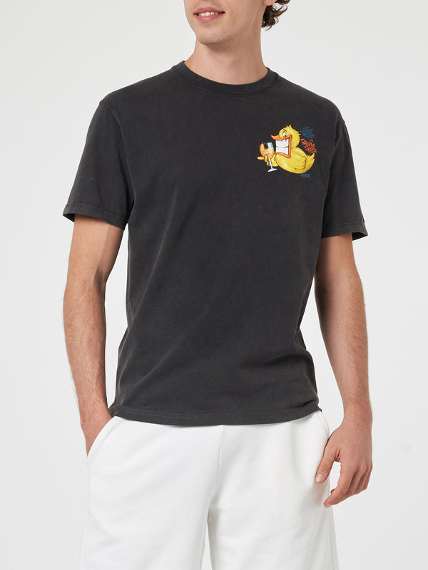 Herren Vintage-Baumwoll-T-Shirt Jack mit Ducky Cryptopuppets-Aufdruck | CRYPTOPUPPET-SONDERAUSGABE