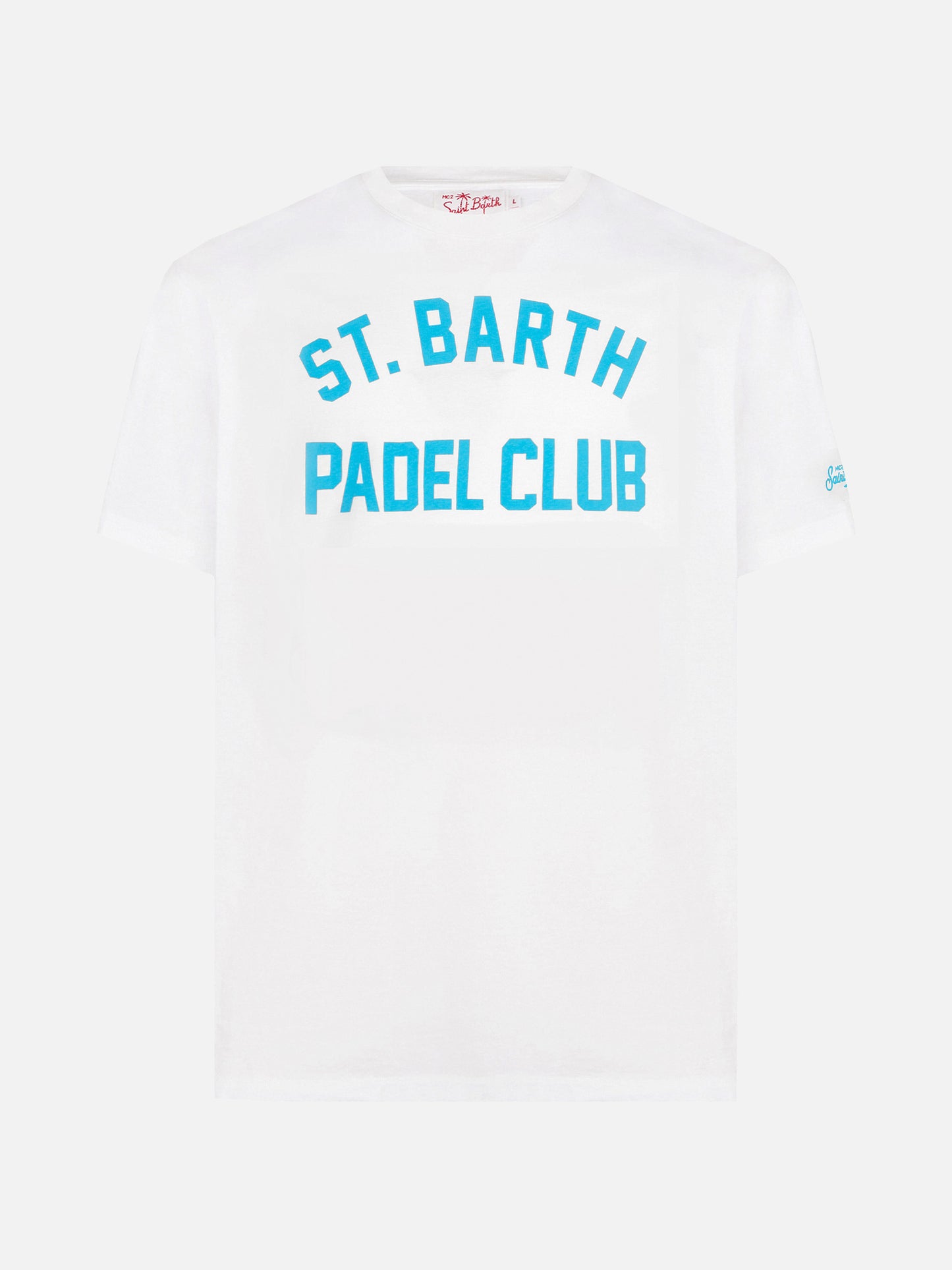 T-shirt Jack stampa St. Barth Padel Club bianca