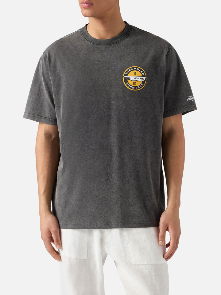 T-shirt Jack nera con stampa Ducati Scrambler | Special Edition
