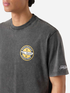 Black Jack t-shirt with Ducati Scrambler print | Special Edition