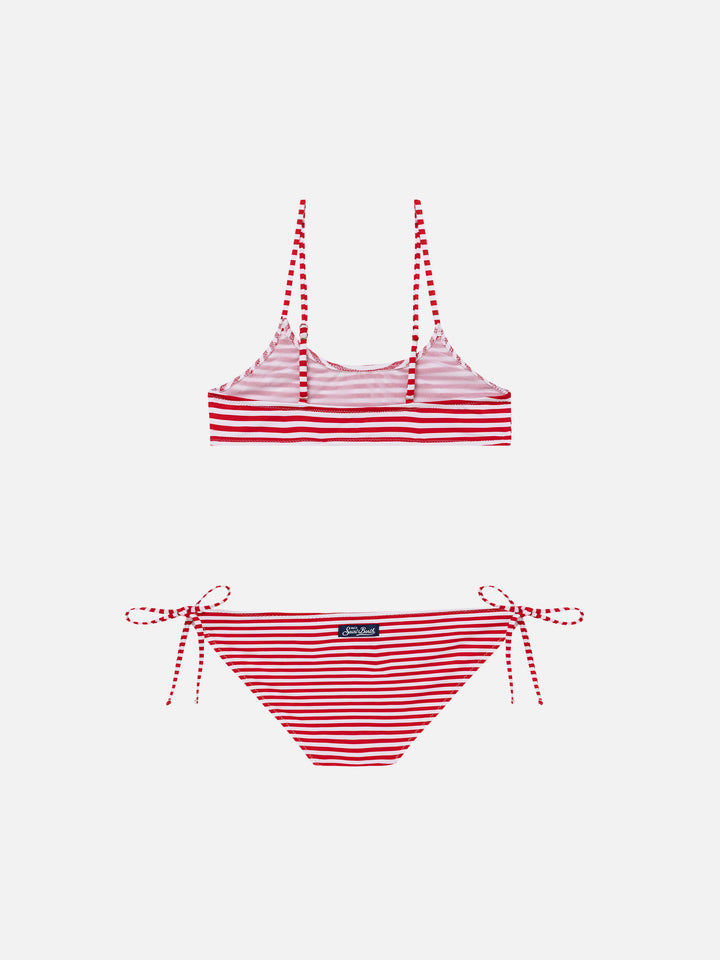 Jaiden bralette bikini with striped print - MC2 Saint Barth