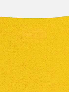 Bikini bralette Jaiden in crinkle giallo