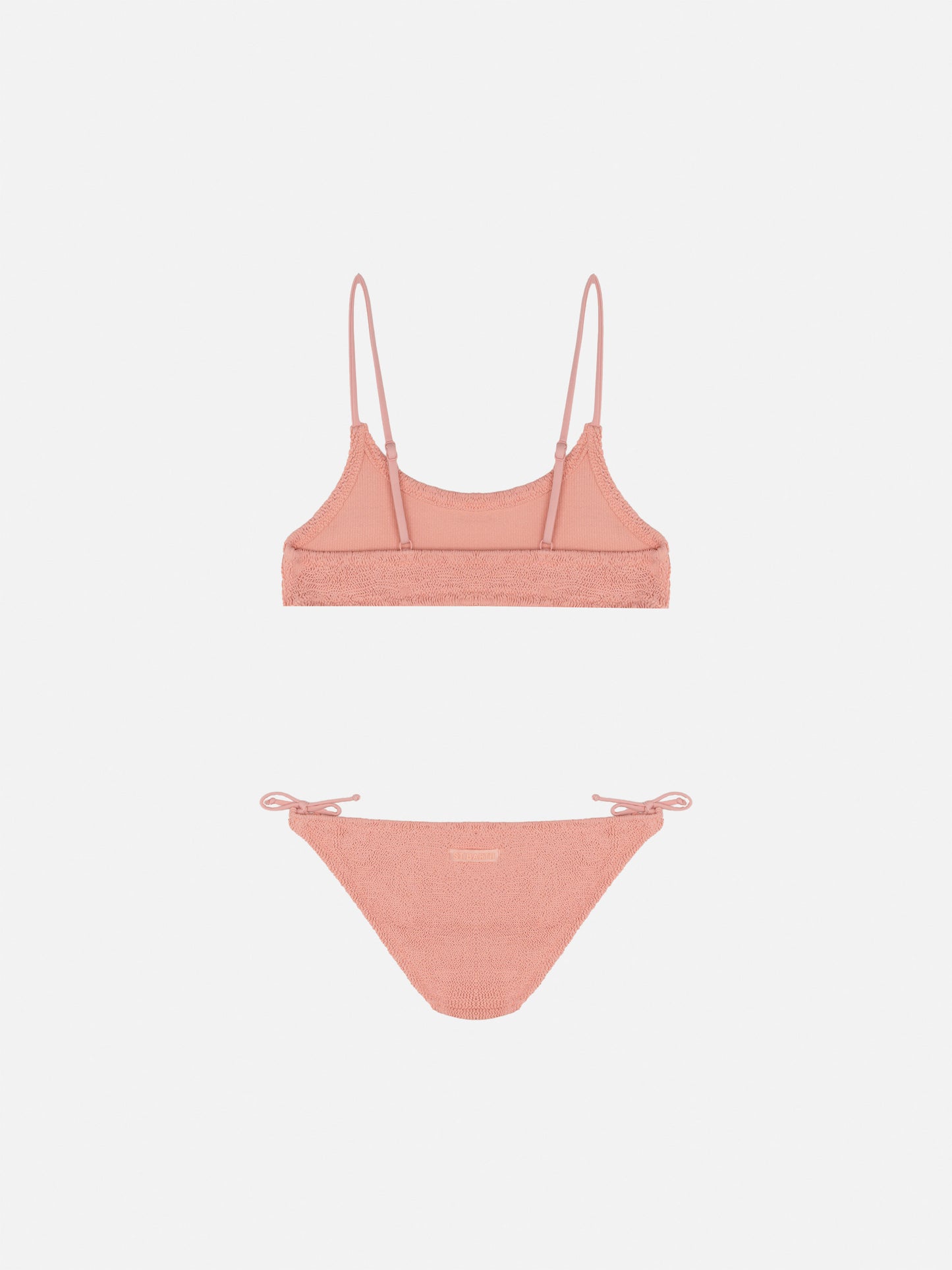Bikini bralette Jaiden in crinkle rosa