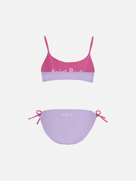 Girl double face bralette bikini Jaiden - MC2 Saint Barth
