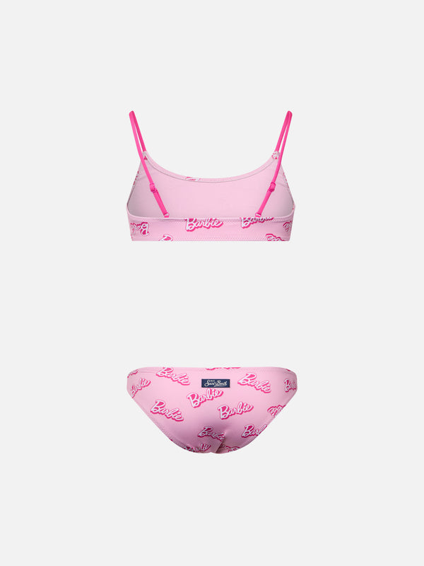 Bikini bralette rosa per bambina Jaiden con stampa logo Barbie| EDIZIONE SPECIALE BARBIE