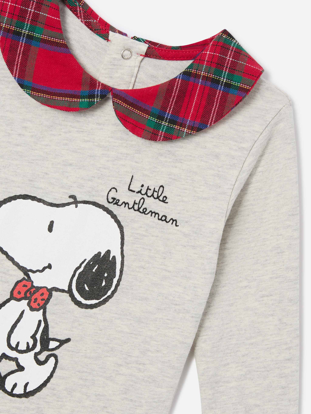Body Jacques en coton biologique crème avec imprimé Snoopy | Special edition 